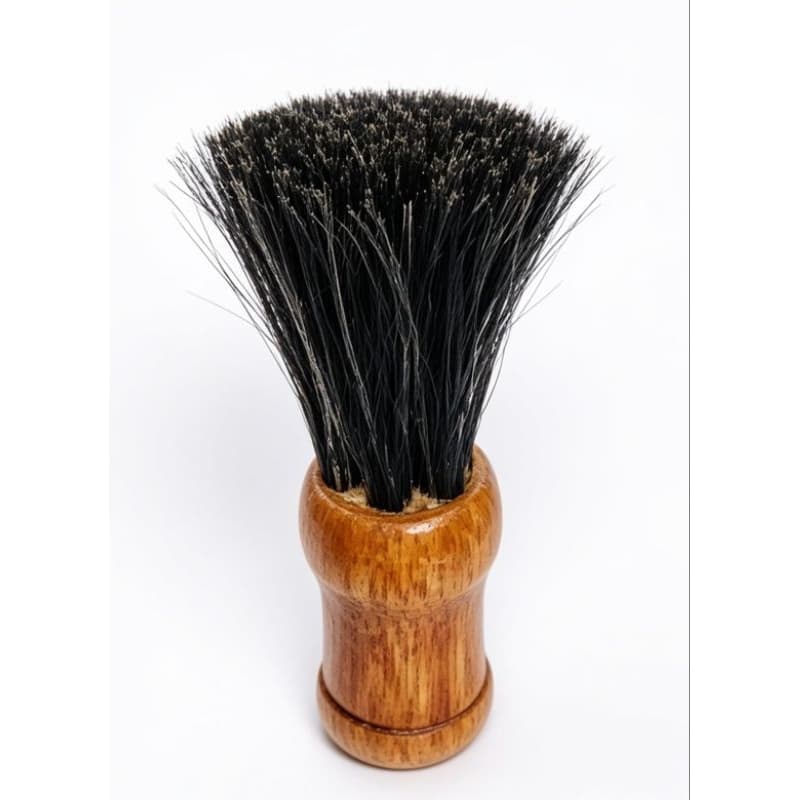 Pincel para barbear cerdas naturais negras com cabo de madeira. Global Mil Ref.055
