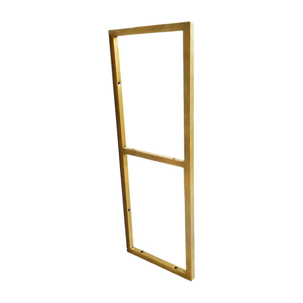 Estilo Industrial Metalon Duplo Teto/Parede Dourado - Prateleira 25cm