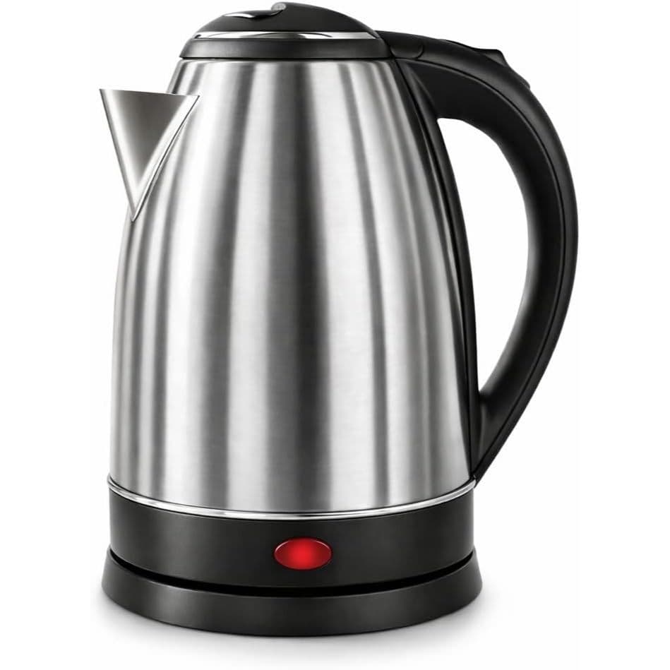 Chaleira Elétrica Inox 1,8/2L 110V/220V Jarra Térmica 1000W Ferve Água e Café Chá ENVIO IMEDIATO