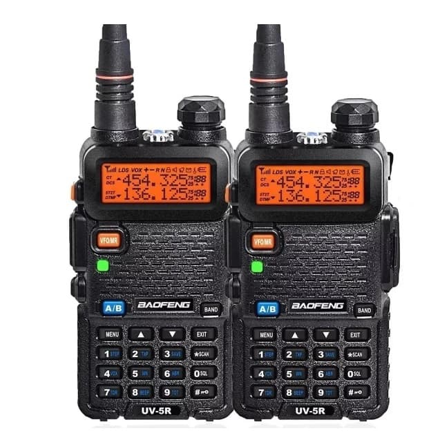 Kit 2 Radio Comunicador Dual Band Baofeng Uv-5r Vhf Uhf