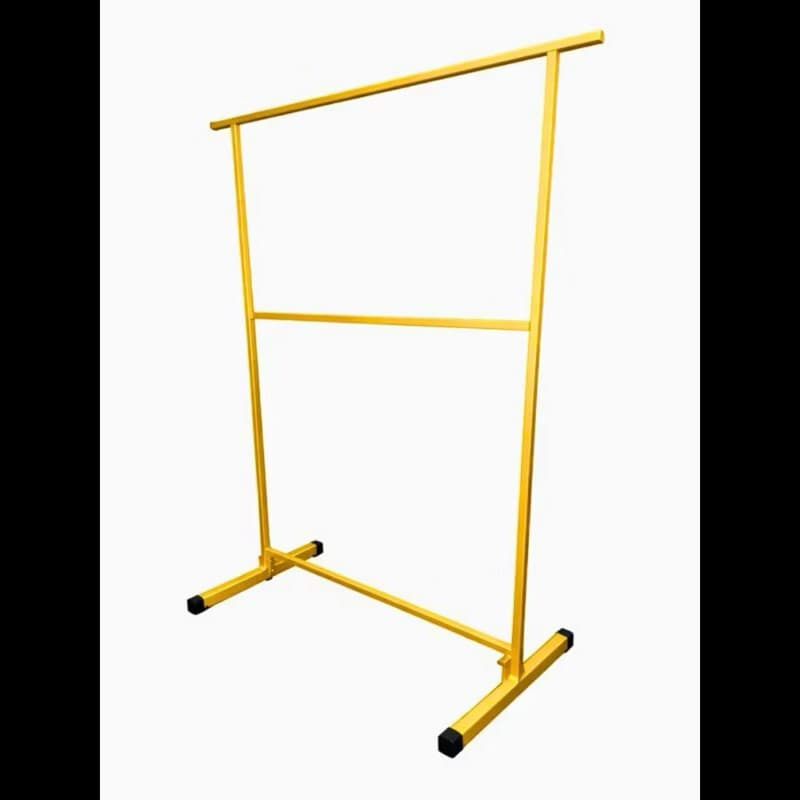 Arara de Roupas Industrial Dourada Metal | Cabideiro Moderno para Loja, Closet e Quarto