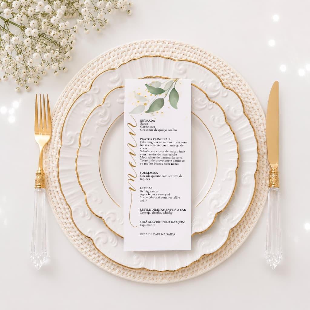 Menu Prato Personalizado