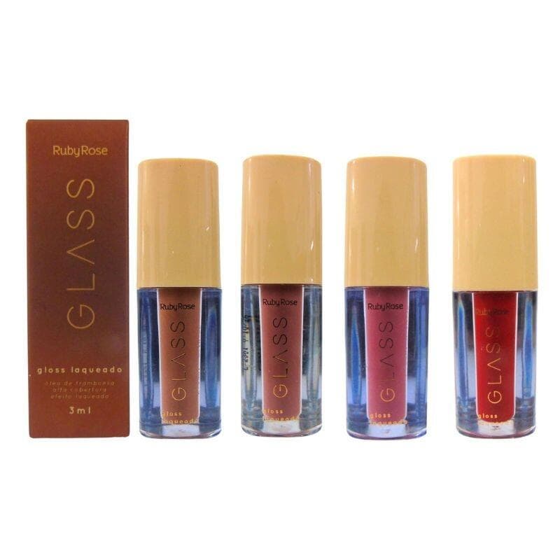 Gloss Laqueado Glass Labial Ruby Rose Diversas Cores
