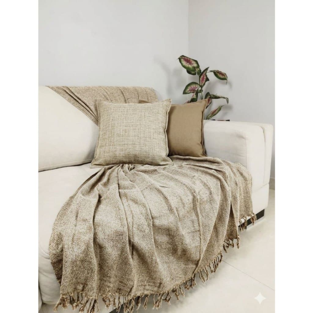 Kit 2 Mantas Para Sofá 210x120 Tipo Capa Decorativa Premium Lavável Várias Cores