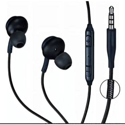 Fone de Ouvido Agold FN S8 Preto P2 3.5mm com Microfone e Controle de volume. Cor Preta
