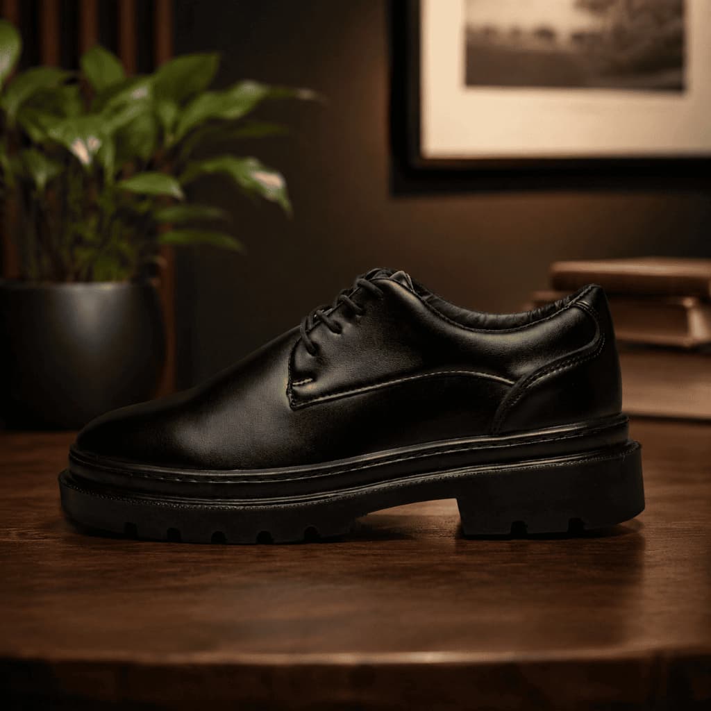 Lorenzo Elegance Sapato Masculino com Acabamento Premium e Sola Alta