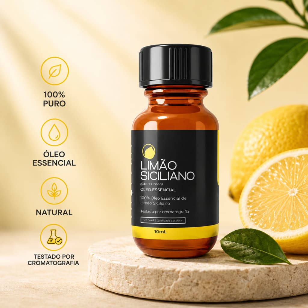 Óleo Essencial Limão Siciliano 10ml Tropfen 100% Puro Natural Original Aromaterapia