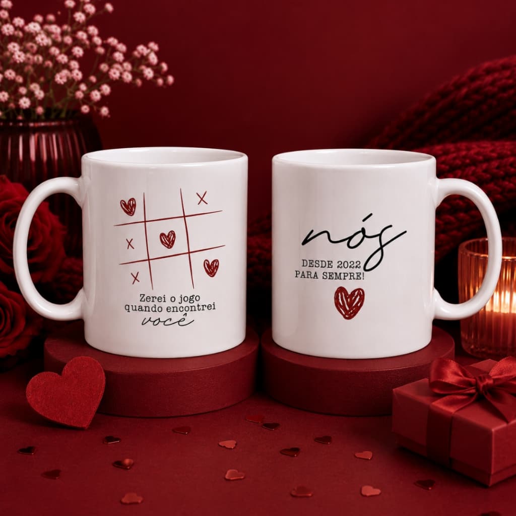 Caneca Xícara Personalizada Namorado Casal Presente