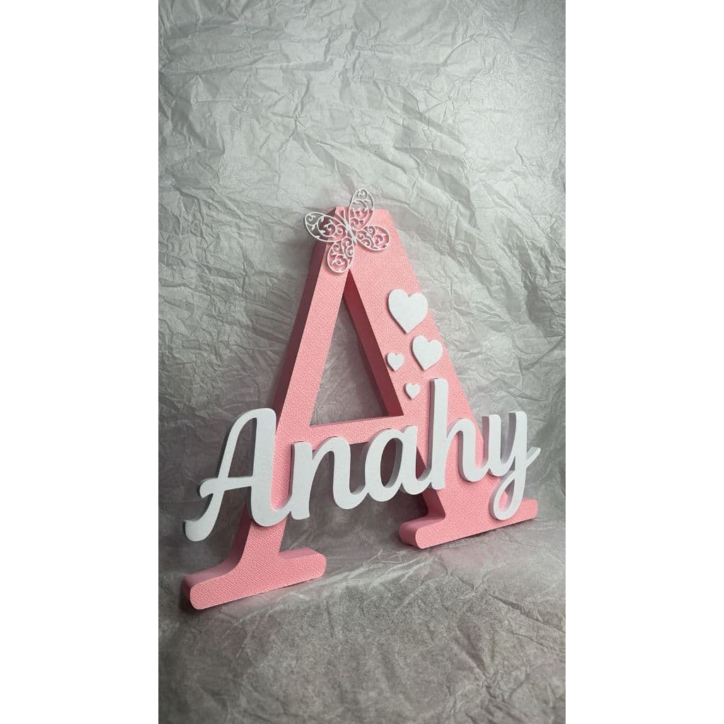 Letreiro nome personalizado - Decorativo infantil e adulto