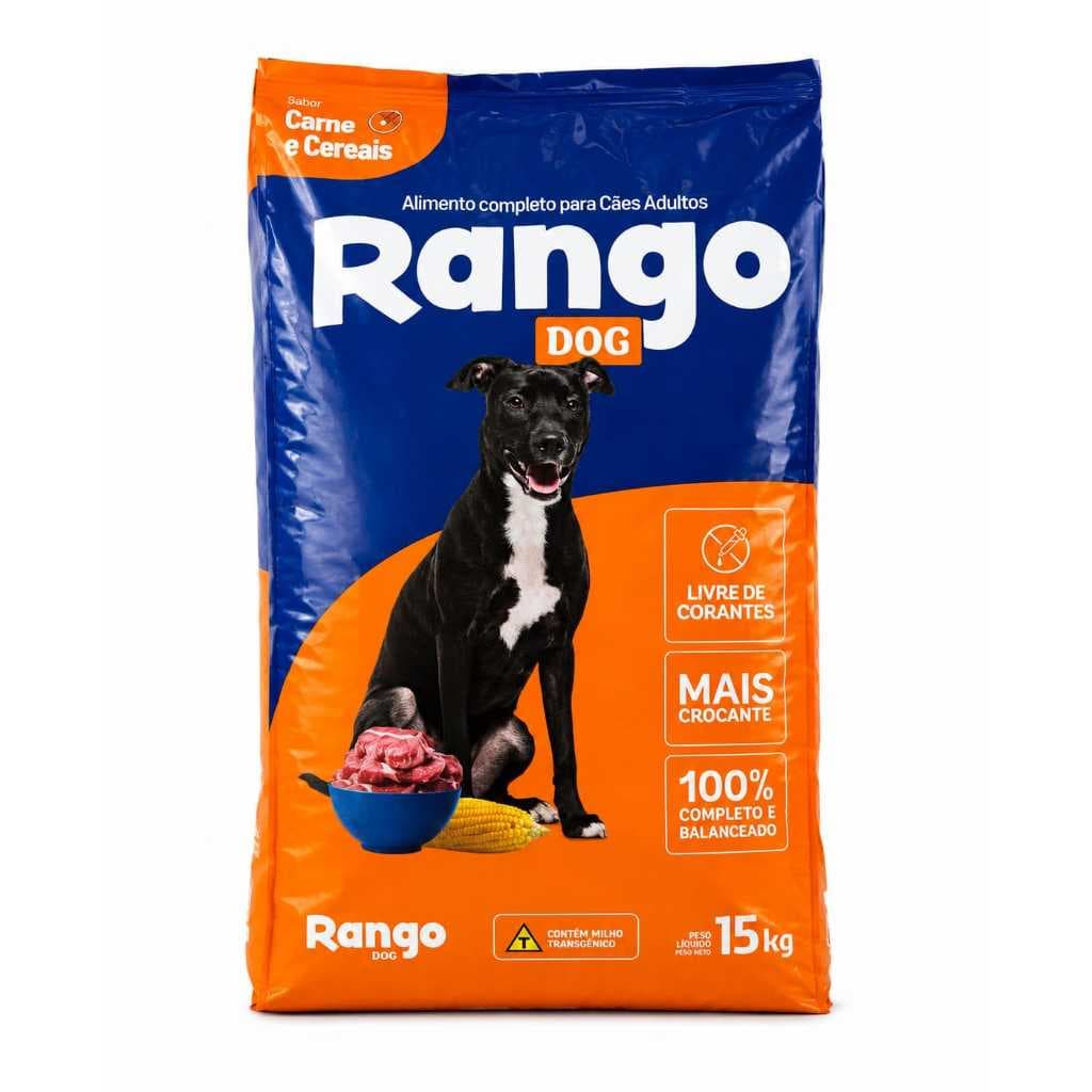 Ração Rangodog para Cães Adultos 15kg Carne e Cereais