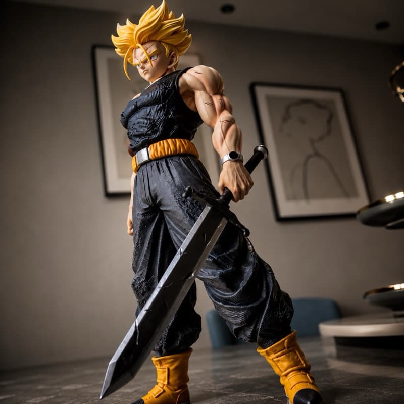 Action Figure Trunks Super Sayajin 2 Com 21 Cm Banpresto Ja No Brasil