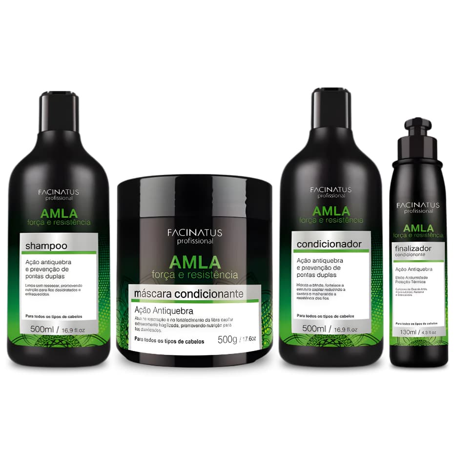 Kit Capilar Amla Facinatus 4 Produtos | Força, Resistência e Ação Antiquebra