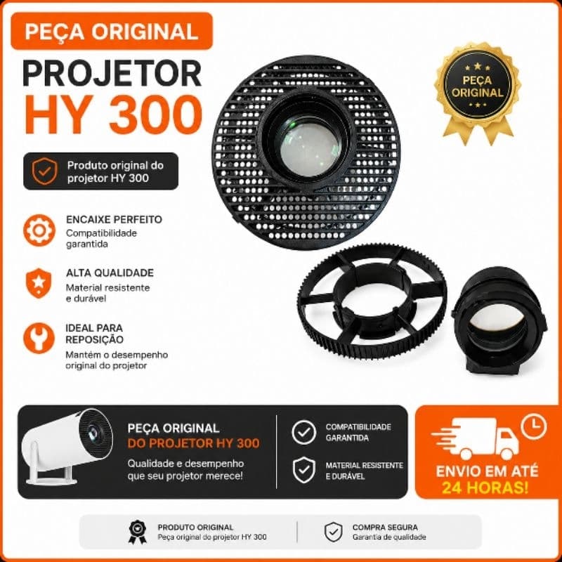 Lente para Projetor HY300 | Lente / Engrenagem Original | Envio em 24h