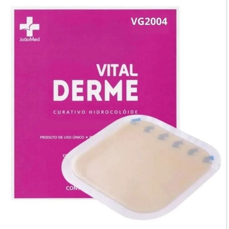 Caixa C/10 Curativos Hidrocoloide 10x10cm - Vital Derme