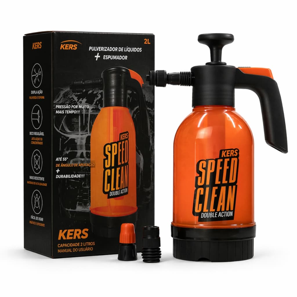Pulverizador Snow Foam Manual Kers Speed Clean 2L Compreensão Gerador De Espuma