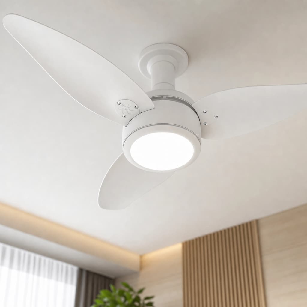 Ventilador De Teto Led  Branco 140w 220V Aristocrata
