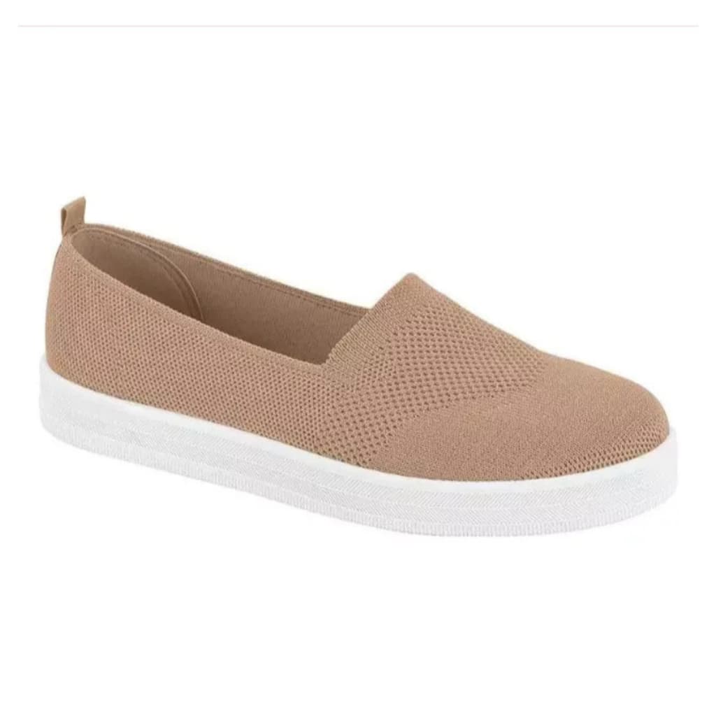 Tênis Calce Fácil Beira Rio Nude Confortável Slip On