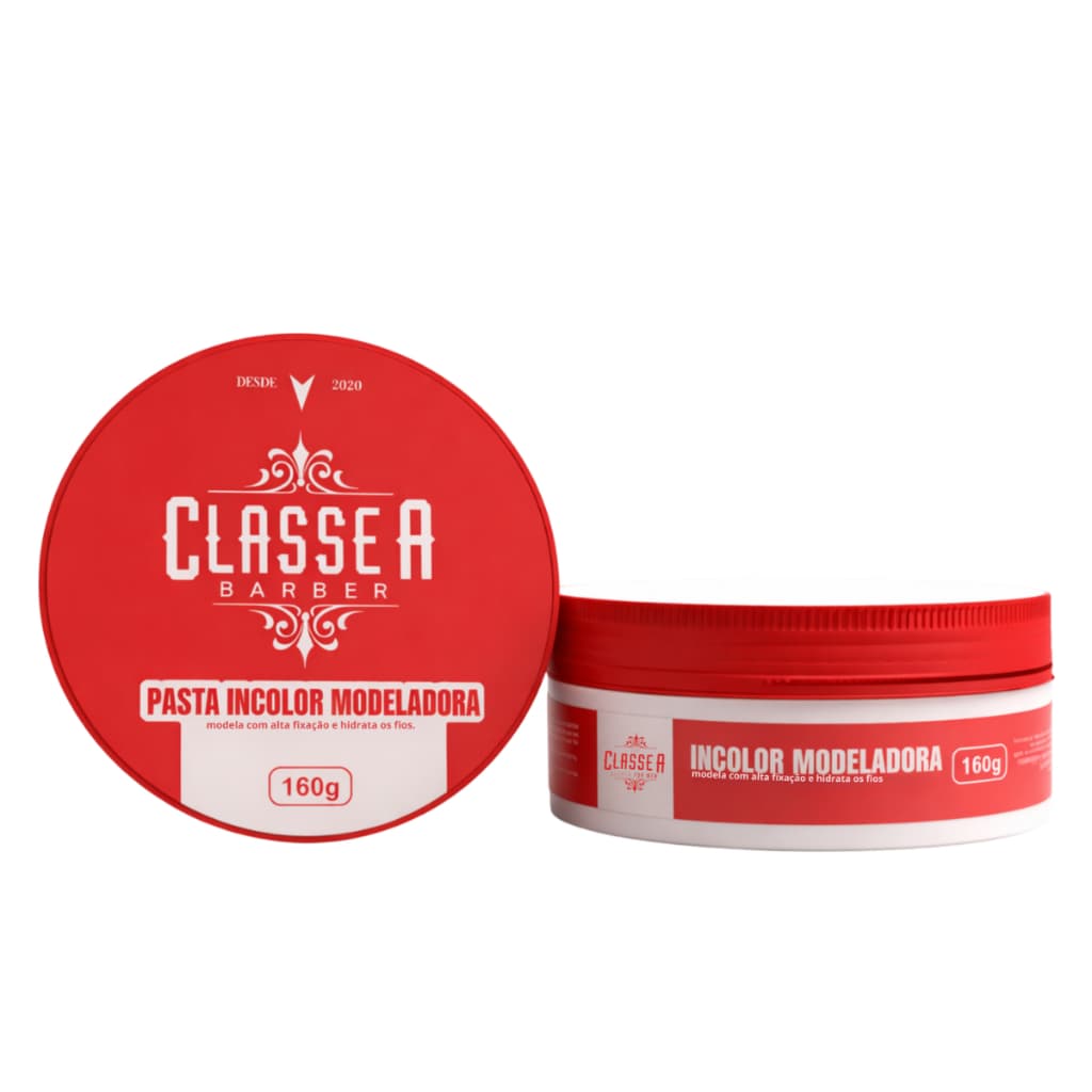 Pasta Modeladora Incolor Classe A Barber 160g Alta Fixação