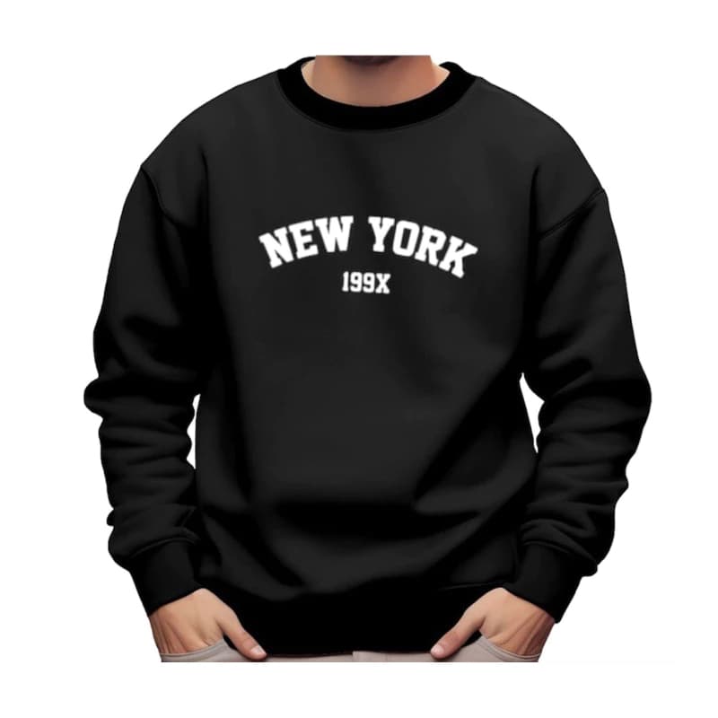 Moletom NEW YORK Careca Sem Capuz Confortável Premium - Envio Rápido