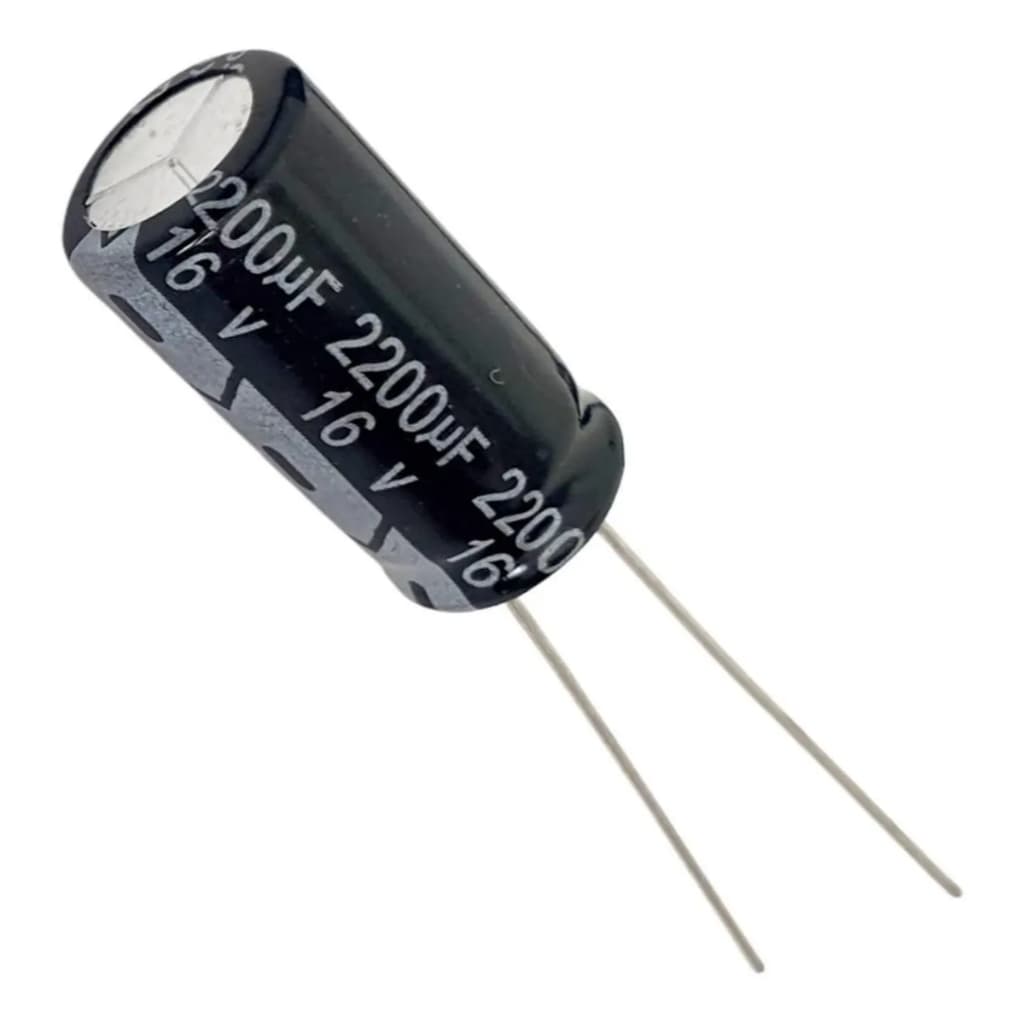 KIT 5 CAPACITORES ELETROLITICO 2200UF X 16V 105°