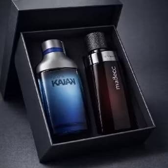 Perfumes Masculinos Mbec + Kayak Alta Fixação Presente Completo Linha Premium Amadeirado Frescor