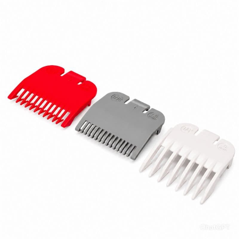 Pentes de disfarce para máquina de cortar cabelo kit com 3 unidades 0,5 1,0 1,5 universal wahl kemei wmark vgr gbs