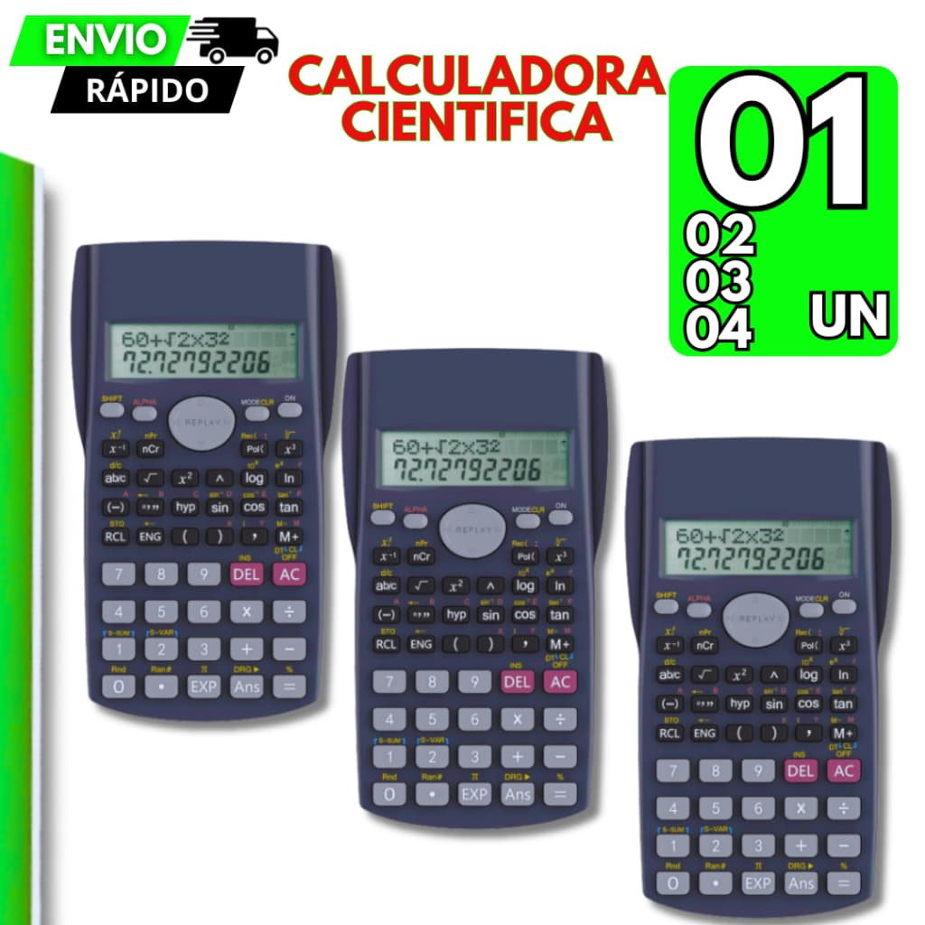 Calculadora Científica Operações Matemáticas Faculdade Trabalho Finanças Engenharia