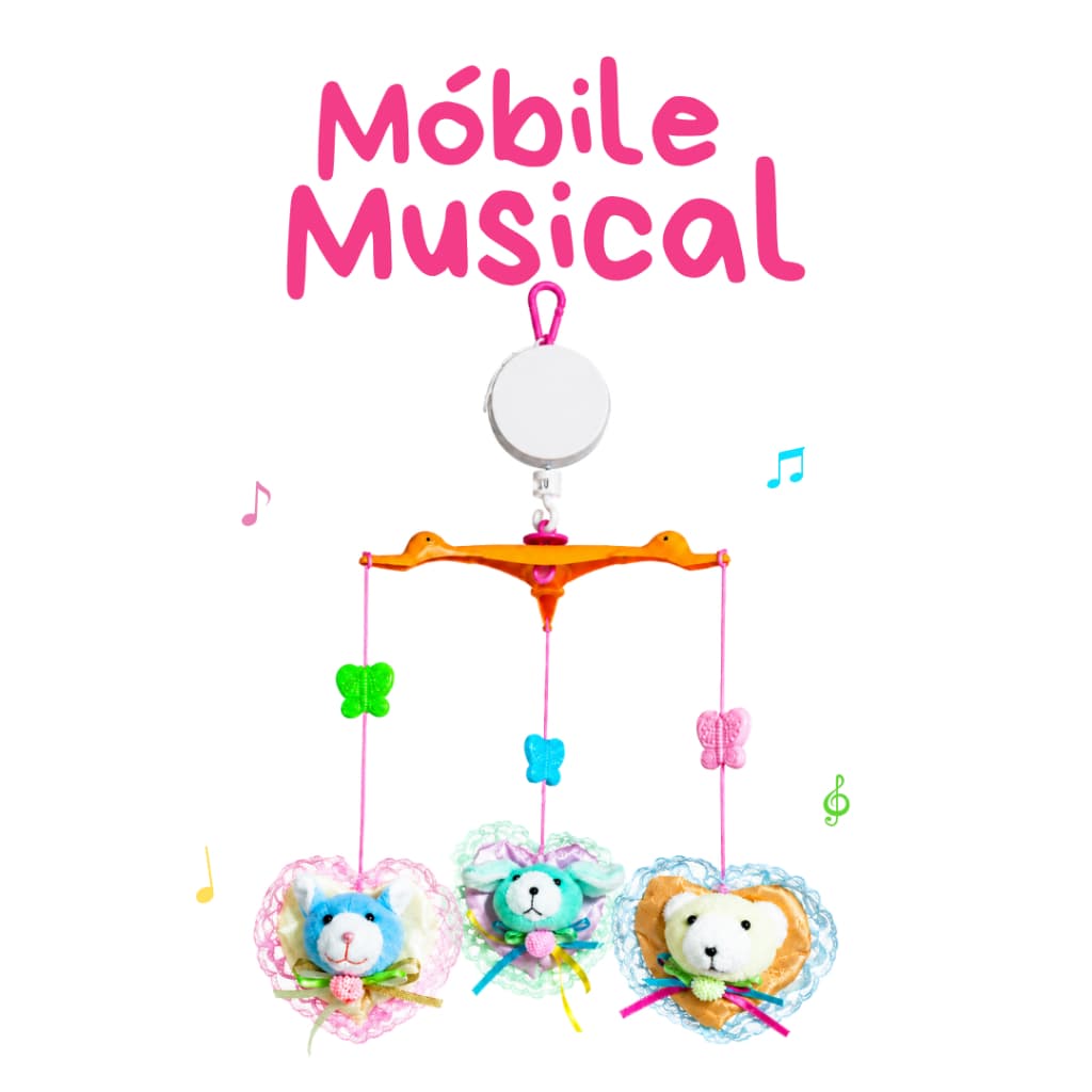 Mobile Musical Interativo para Berço e Carrinho para bebê - ColorBaby
