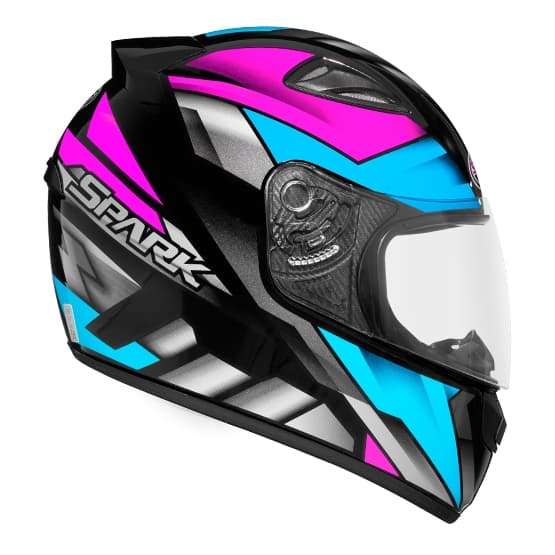 Capacete Moto Original EBF New Spark Oroc Viseira Cristal Masculino Feminino Segurança Conforto