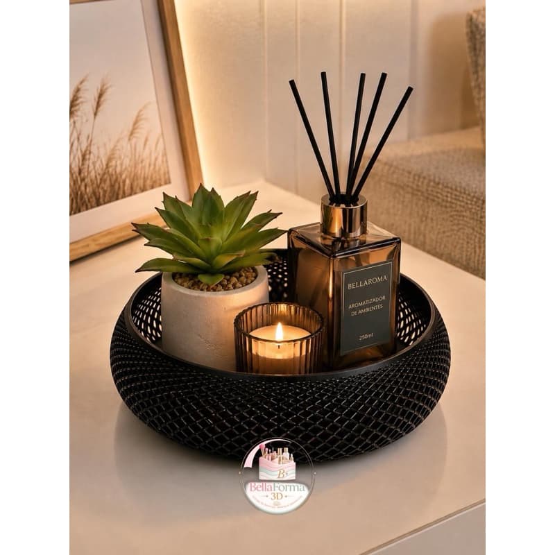 Centro de Mesa Decorativo 3D | Bowl Vazado Multiuso Fruteira Organizador | Presente criativo Bandeja elegante.