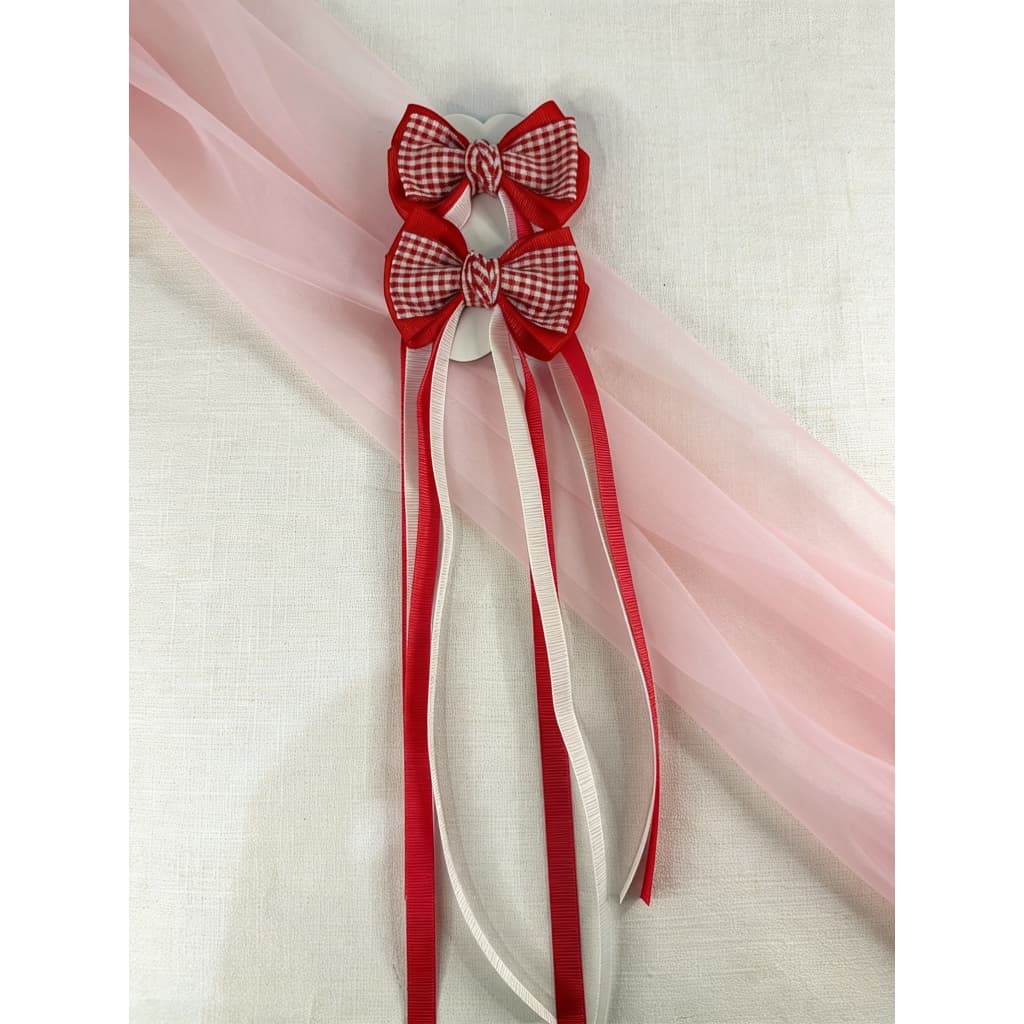 Laços de cabelo Infanti Festa Junina Xadrez Junino