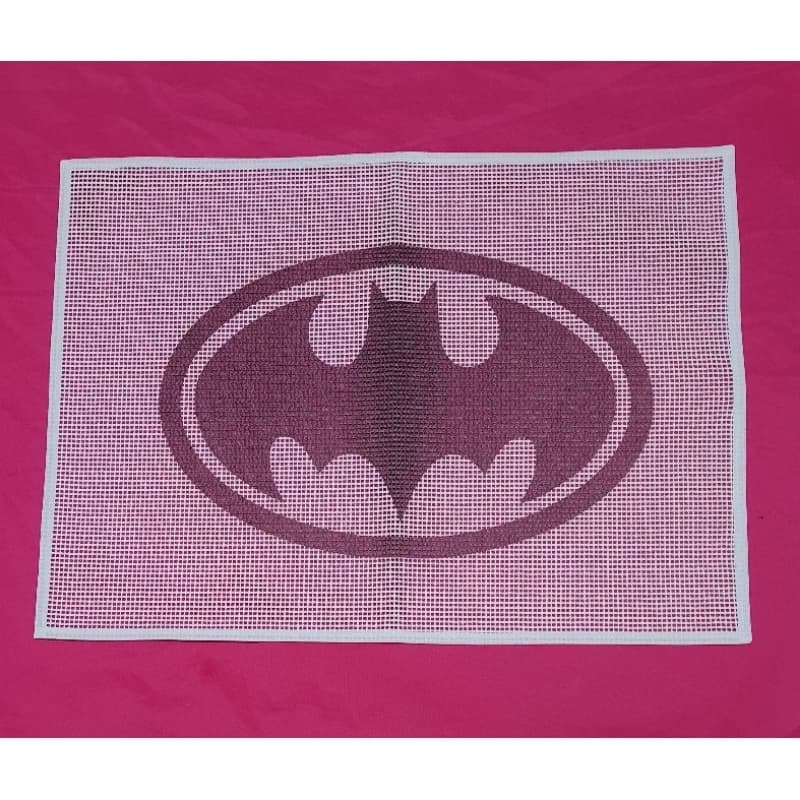 Talagarça Colorida Desenhada Batman - Super Heróis 50x70cm