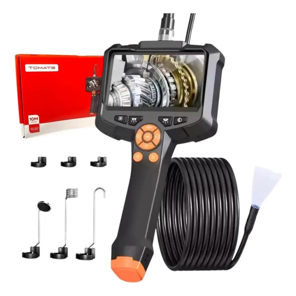 Câmera Inspeção Endoscópica 10m Tela 4.3 Hd Borescópio Ip67 Prof MDC-041