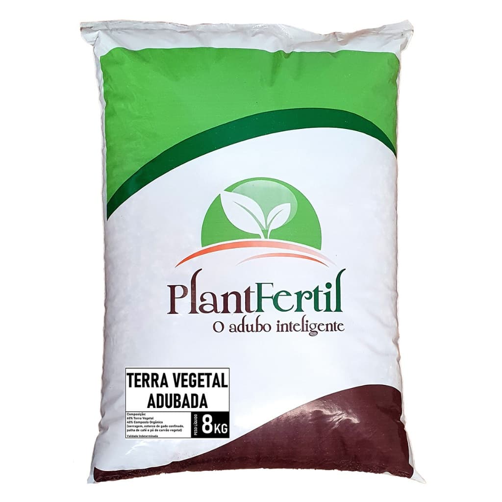 Terra Vegetal Adubada Plantfertil 8Kg