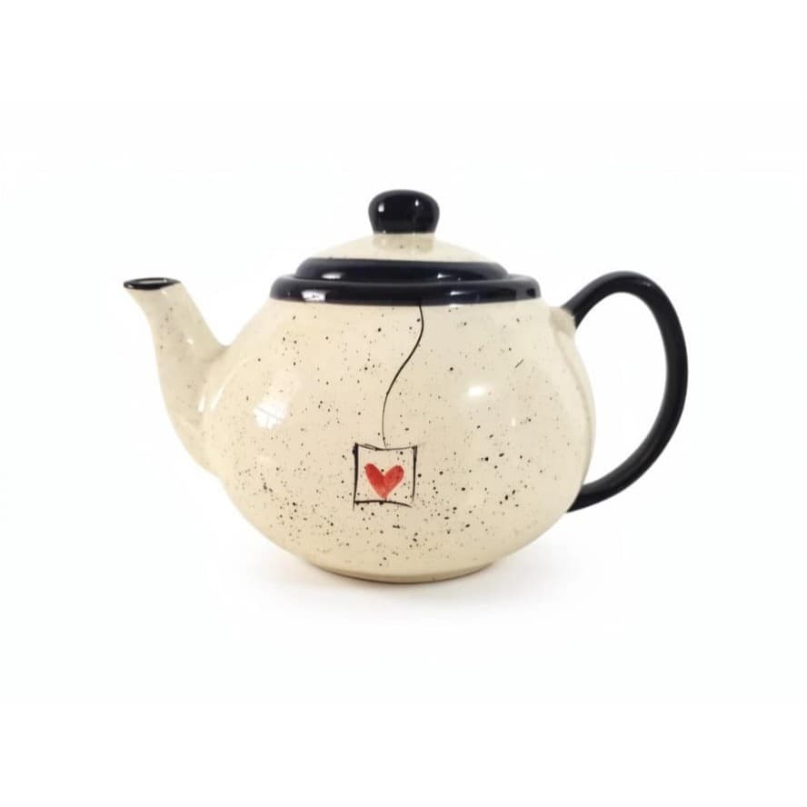 Bule de Cerâmica para Café e Chá Decorativo | Cantinho do Café Mesa Posta