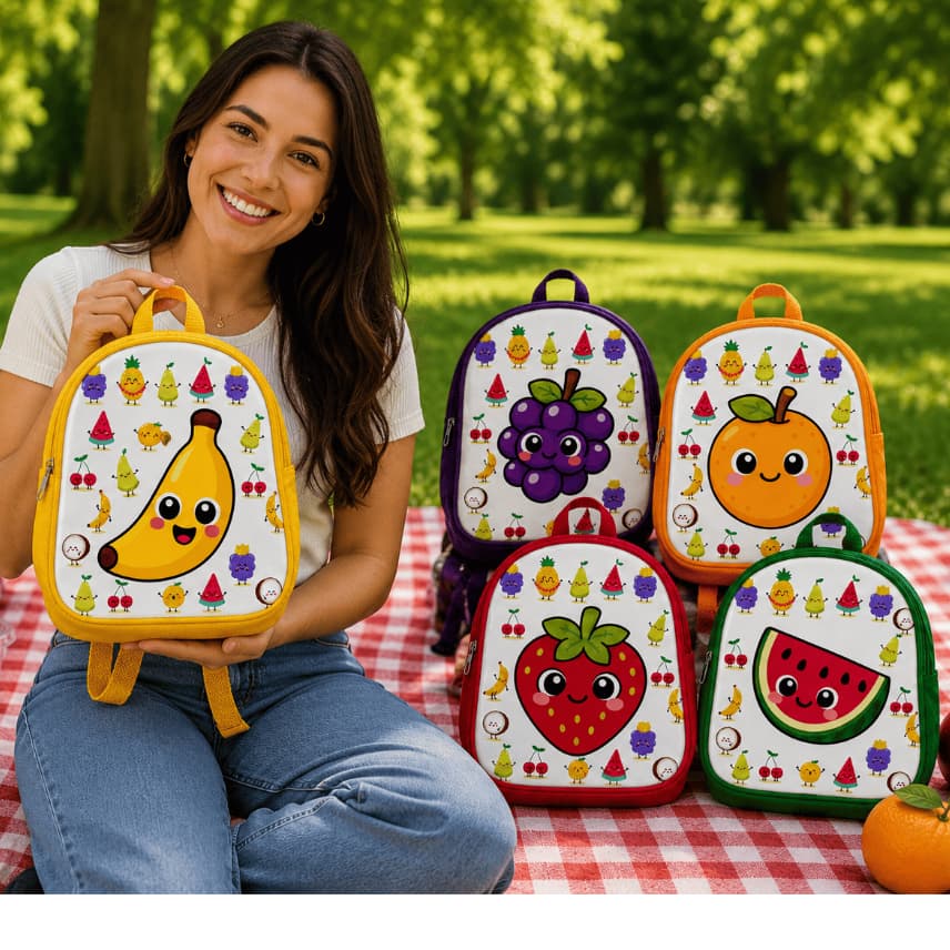 Mochila tema Frutinhas  para Aniversário  Lembrancinhas kits10/20/30 unidades