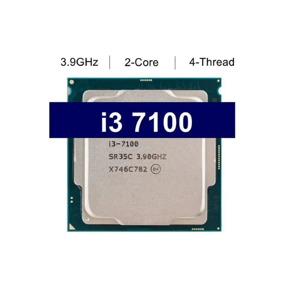 Processador Intel Core I3-7100 LGA 1151 7ª Ger.Freq. 3.9 GHz Dual Core DDR4 OEM 2 Núcleos CPU GAMER