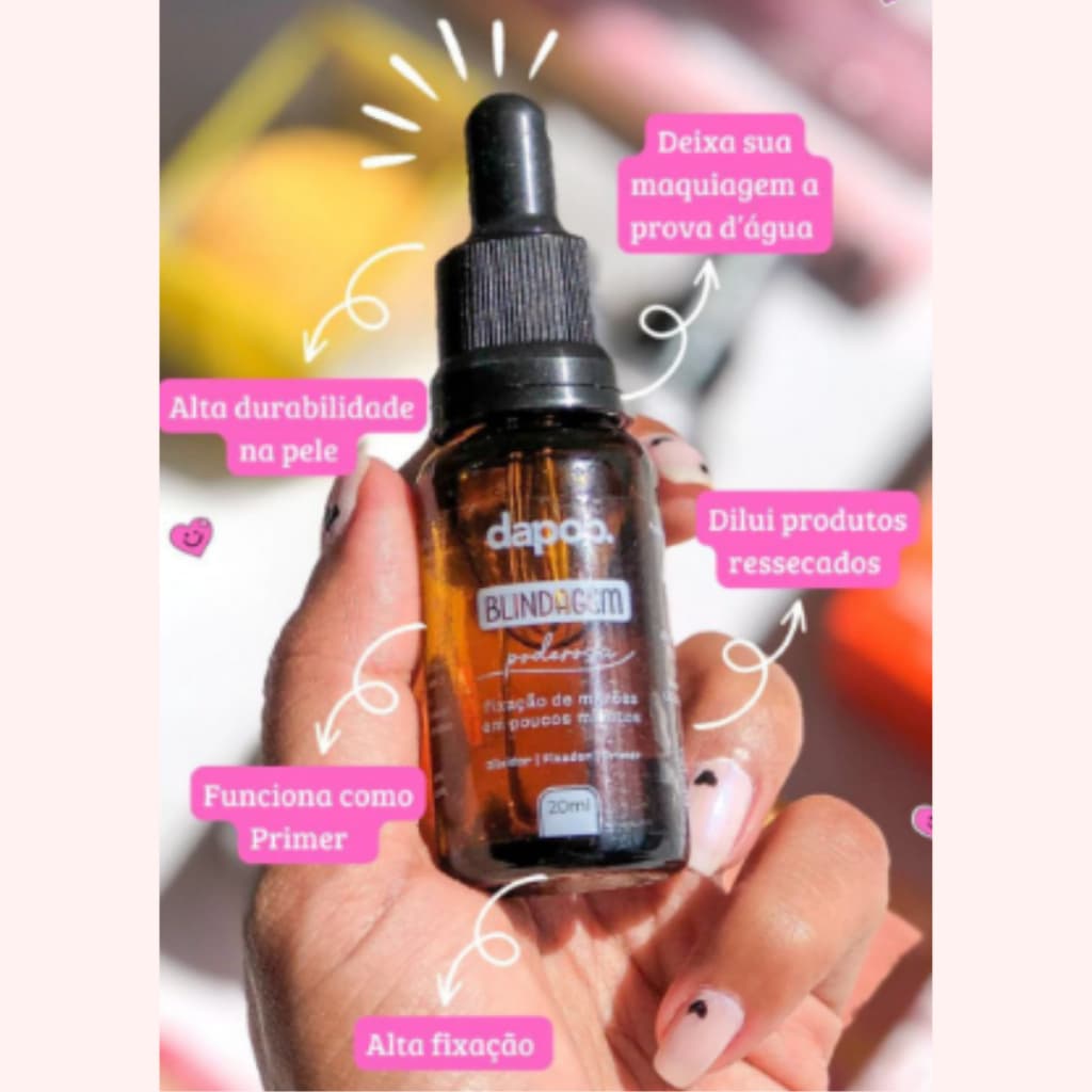 Dapop Blindagem Facial 15ml - Fixação Poderosa e Textura Leve