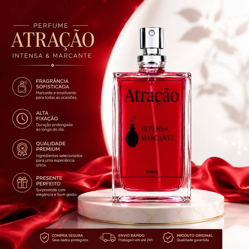 Perfume Attracion Men Feromônios 100ml Masculino Original Importado