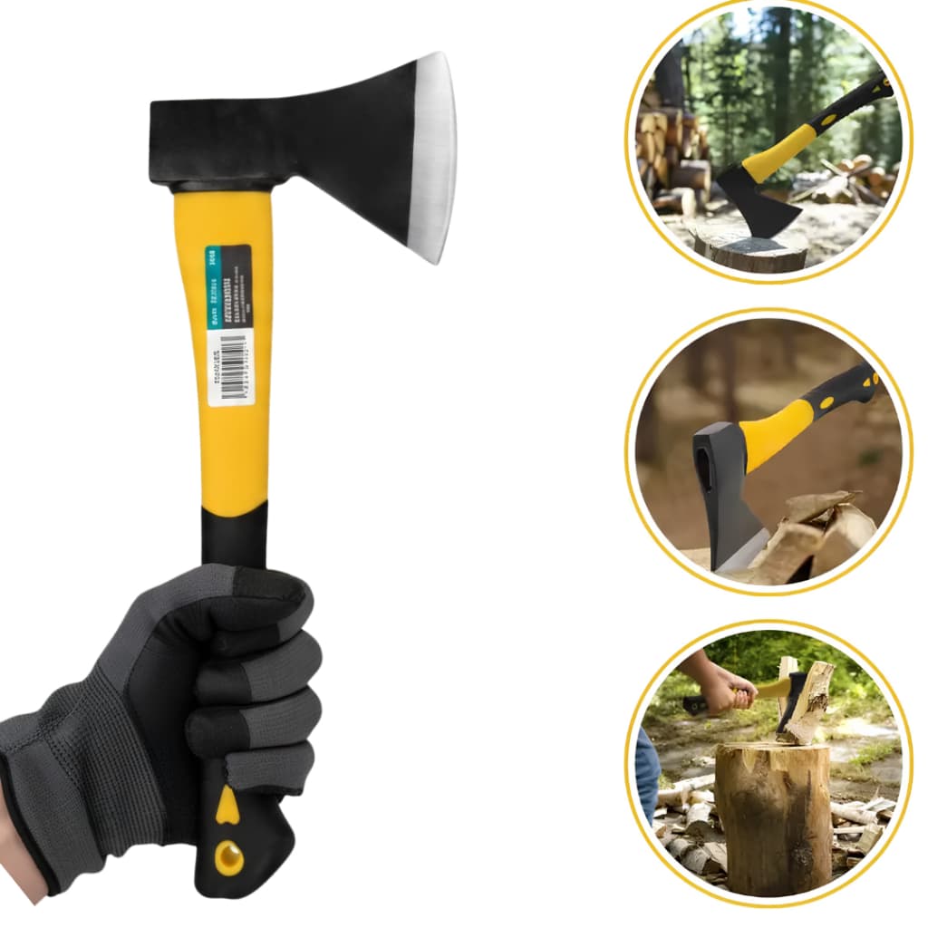 Machadinha 600g Profissional Cabo Fibra Emborrachado Camping Jardim Carpintaria Alta Resistência