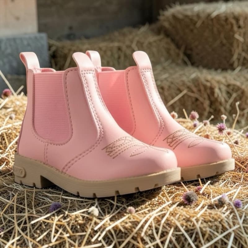Bota Infantil Jeca Botina Menina Country Para Festas Juninas Sítio Rodeio Passeios Confortável