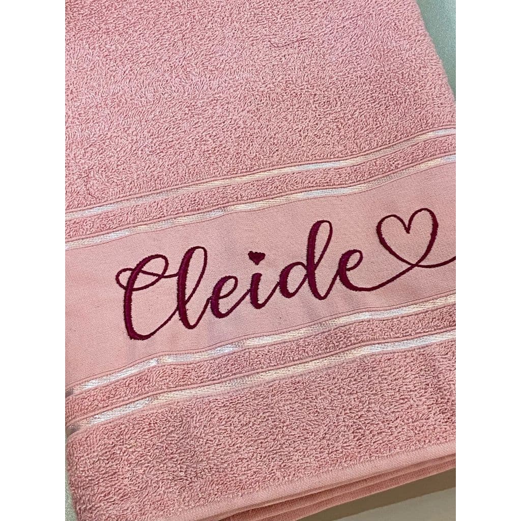 Toalhas de Banho Camesa Bordada com Nome Personalizado Ótima Opção Presente