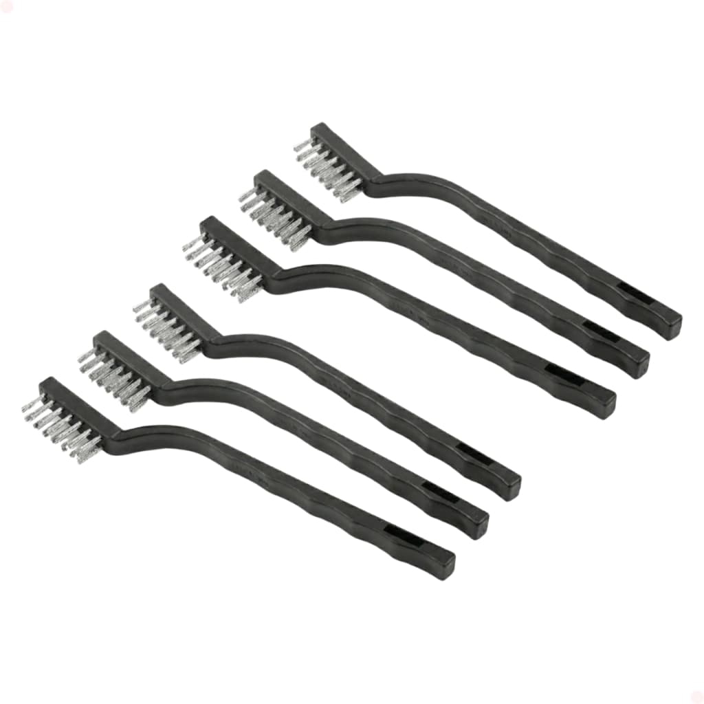 Kit de 6 Jogos de Escovas de Aço Inox Manual Vonder Para Limpeza de Peças e Componentes