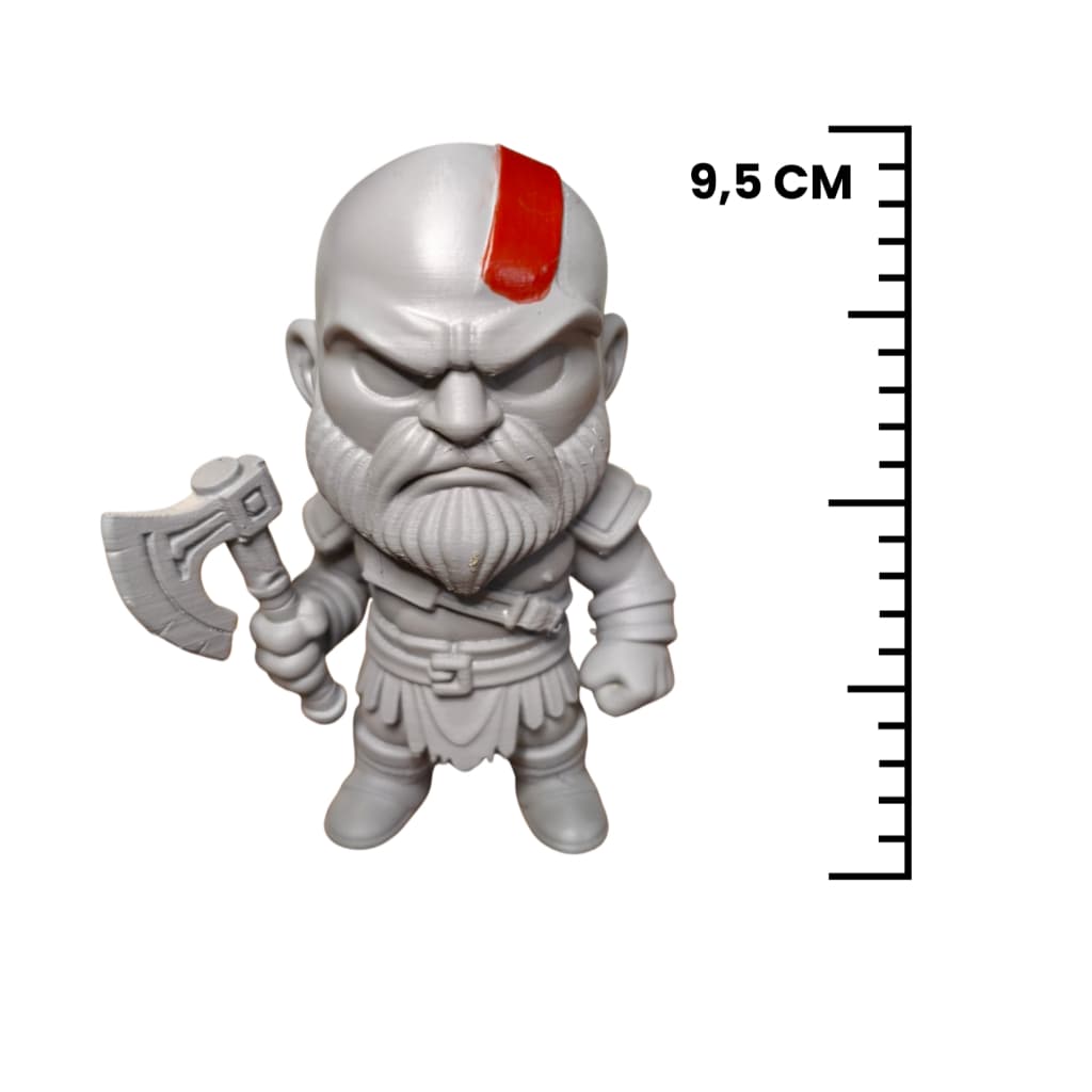 Kratos God Of War Boneco Action Figure Miniatura Gamer Playstation PS4 PS5 3D Decoração Geek Nerd - ENVIO RÁPIDO