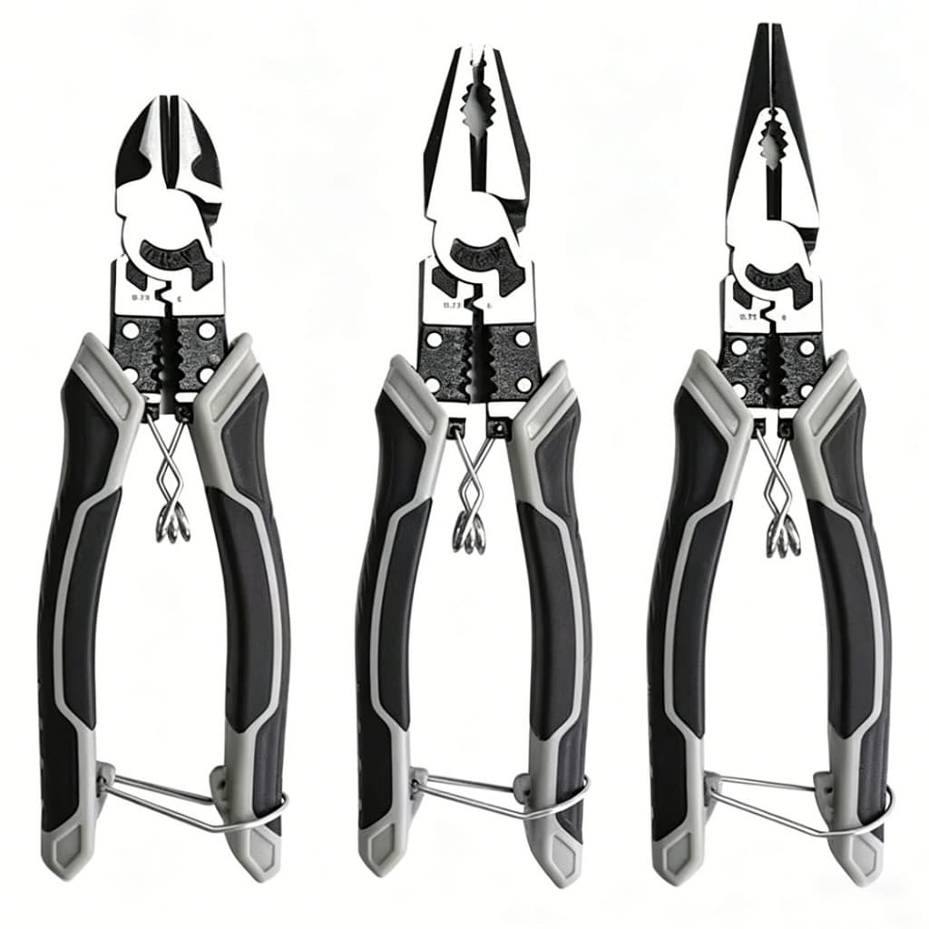 Multifuncional Wire Stripper para Eletricista, Alicates, Ferramenta de Crimpagem, Corte Descascador de fio