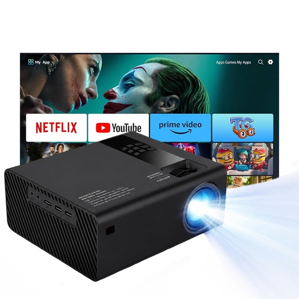 Projetor Led Portatil Wifi 3300 Lumens Hdmi Vga Usb Led Voltagem 110v/220v Y6