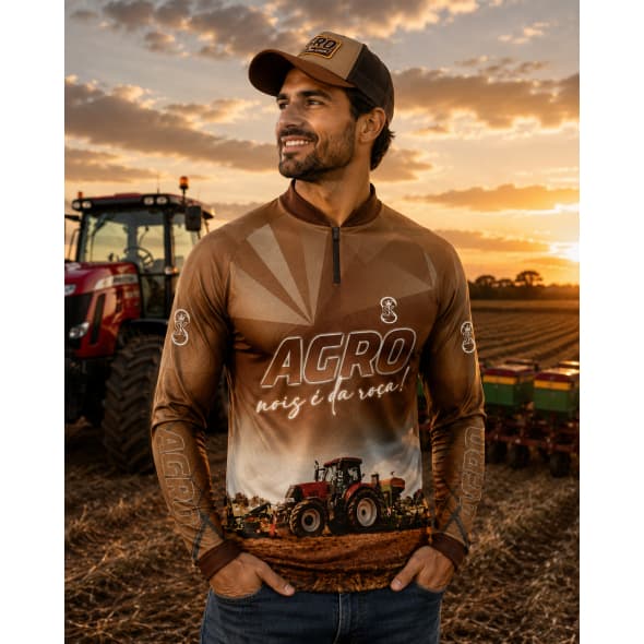 Camisa Camiseta Agro Agricultura Da Roça Proteção Solar Gll73