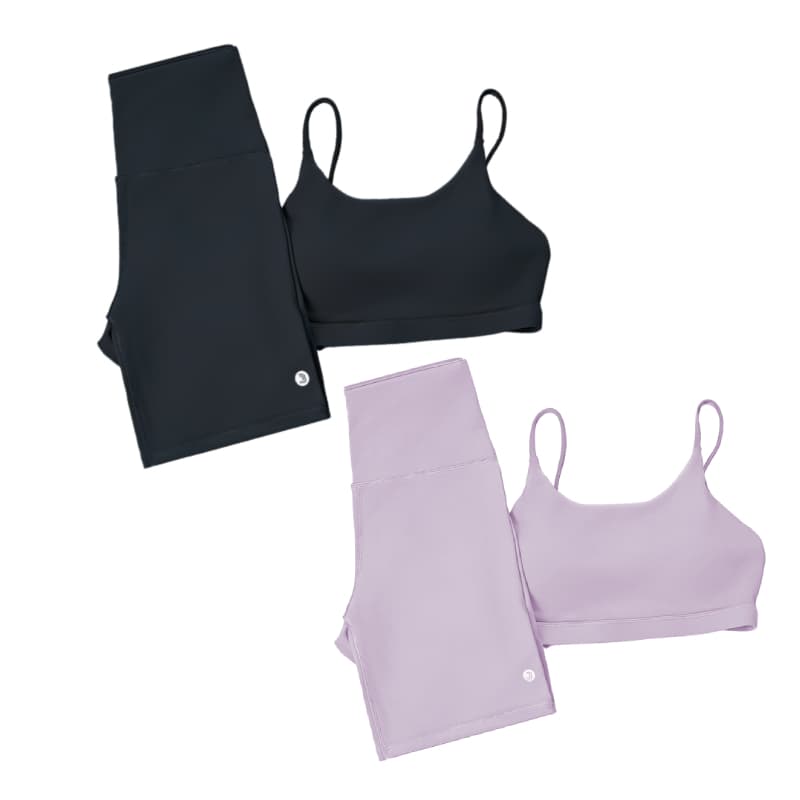 Jcolour Kit 2 Conjunto Fitness Academia Poliamida UV Zero Transparencia