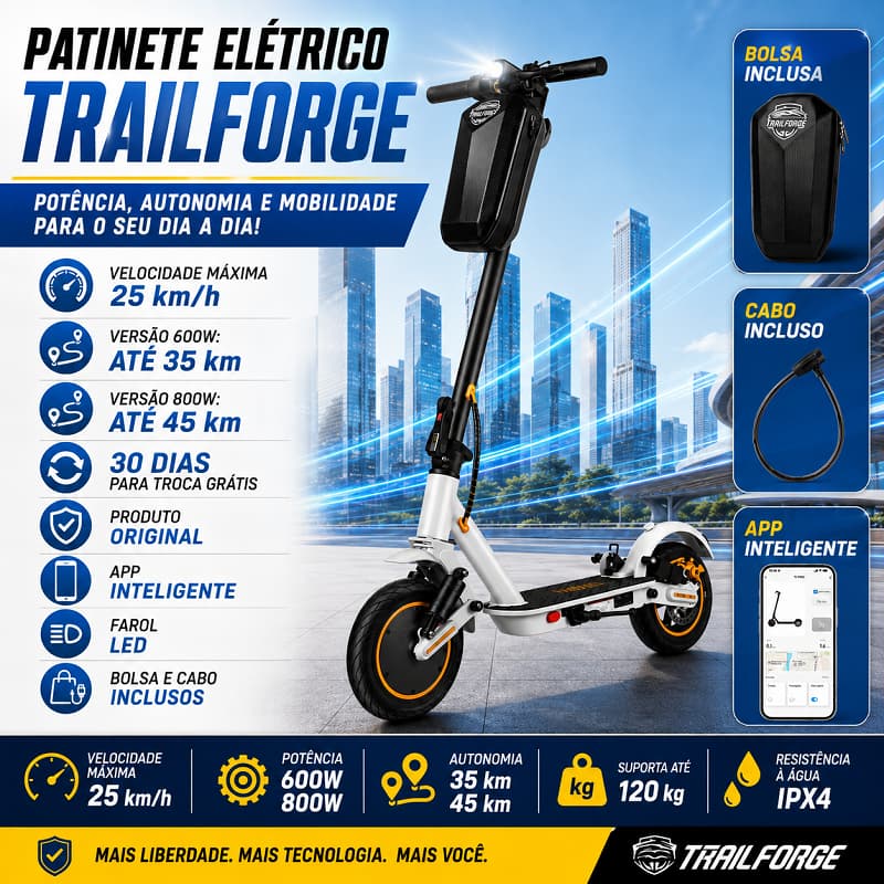 Electric Scooter 10 inch 600W 10.4AH 35km Autonomy APP bluetooth