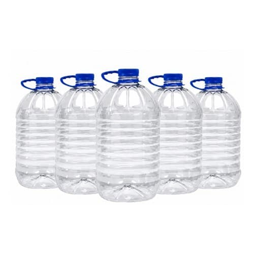 Bombona/galão Pet 5 Litros Alça E Tampa ( 5 Unidades )